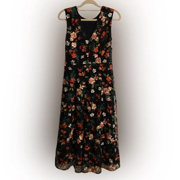 Hobbs London Rosella Embroidered Dress Size 6 $420 - Picture 6 of 12